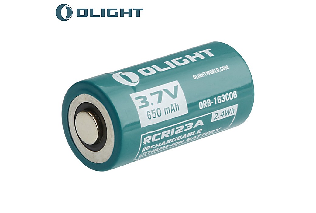 Bateria Recarregável Olight RCR123A 3.7v 650mAh