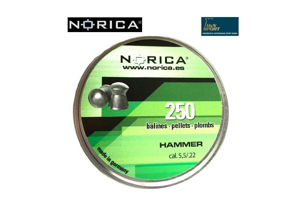 BALINES NORICA HAMMER 5.50mm (.22) 250PCS