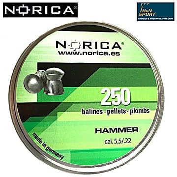 Air Gun Pellets Norica Hammer 5.50mm (.22) 250PCS