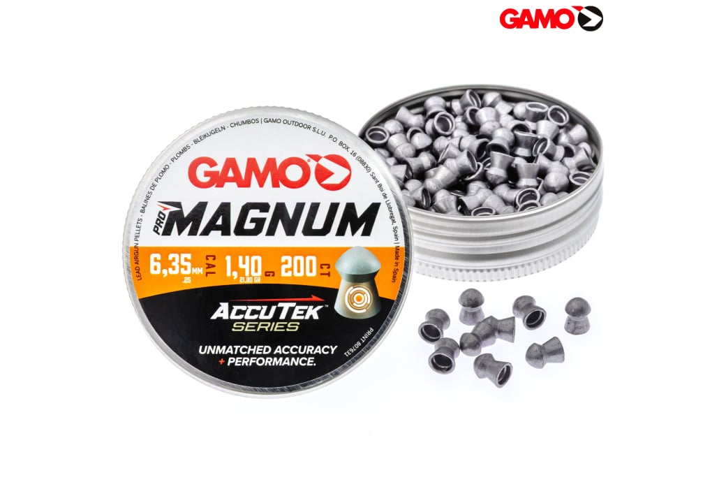 Chumbos GAMO Pro Magnum AccuTek Series 6.35mm (.25) 21.8gr 200Pcs