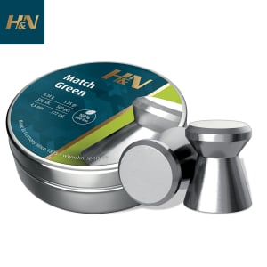 Balines H&N Match Green 4.50mm (.177) 5.25gr 500Pcs