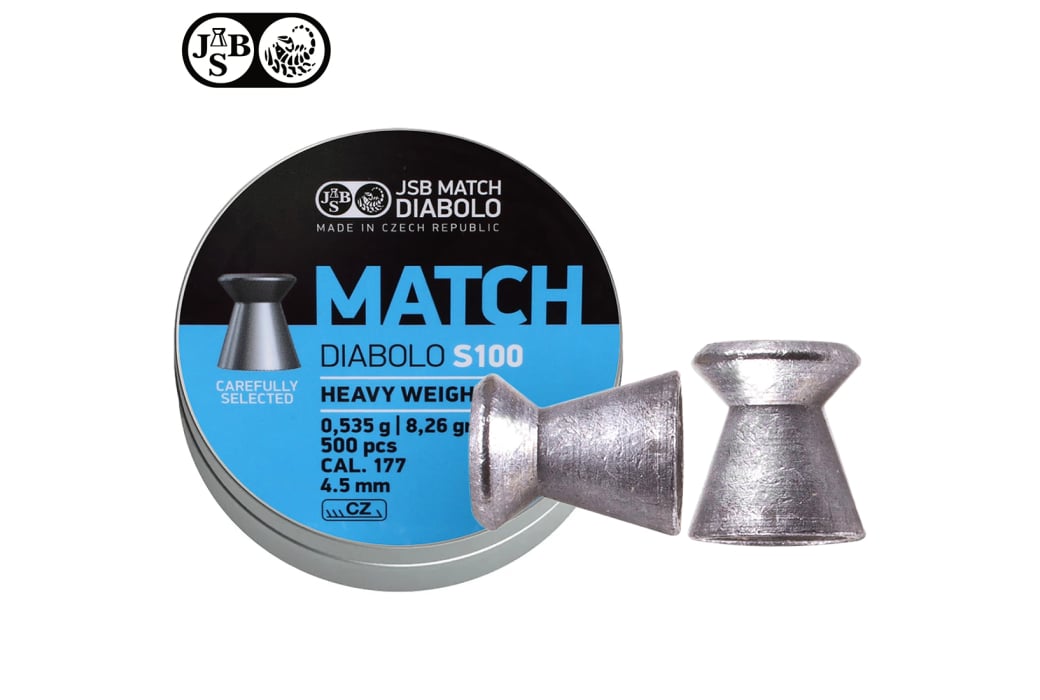 Chumbos JSB Match Diabolo S100 Heavy Weight 4.49mm (.177) 8.26gr 500pcs