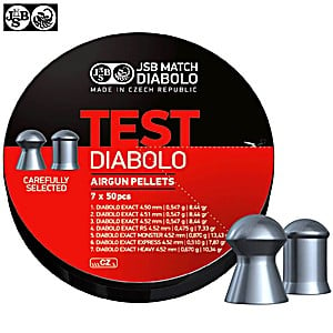 BALINES JSB EXACT TEST DIABOLO 350pcs 4.50mm (.177)