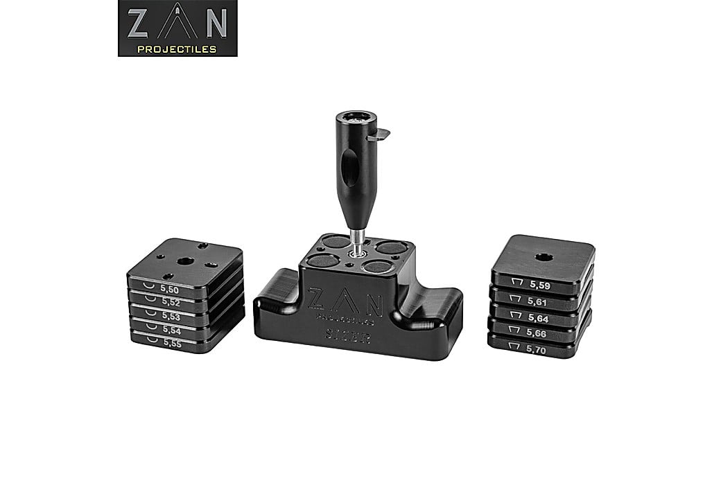 Zan Projectiles Calibrador de Chumbos 5.50 mm (.22) Duplo Lado