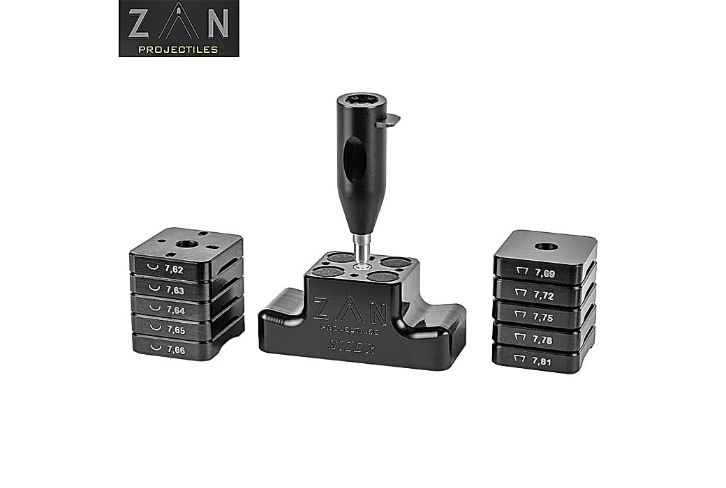 Zan Projectiles Calibrador de Chumbos 7.62mm (.30) Duplo Lado