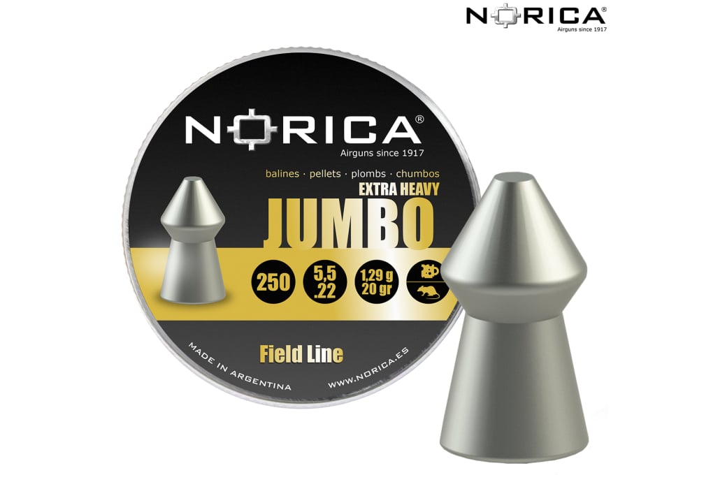 Munitions Norica Jumbo Extra Heavy Field Line 5.50mm (.22) 20gr 250pcs