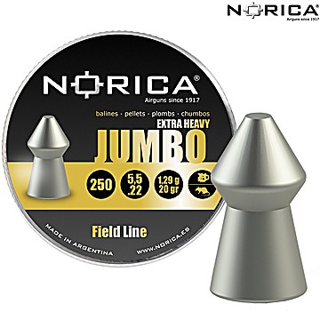 Chumbos Norica Jumbo Extra Heavy Field Line 5.50mm (.22) 250pcs