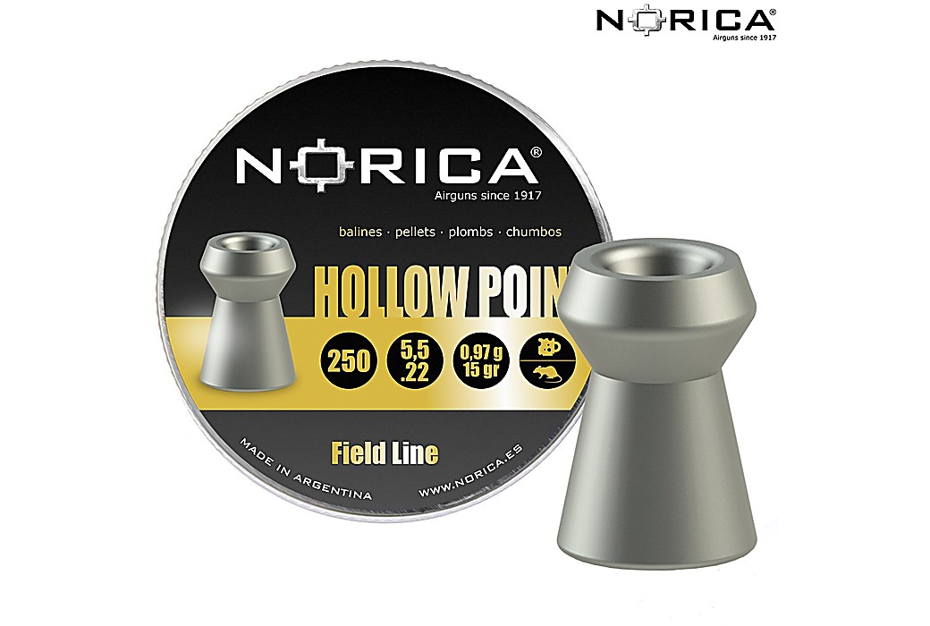 Air Gun Pellets Norica Hollow Point Field Line 5.50mm (.22) 15gr 250pcs