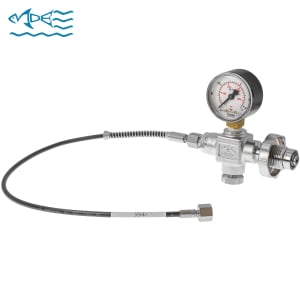 MDE DIN Gauge and Hose Kit 200/300BAR 1/8" BSP