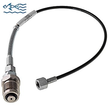 Manguera de Llenado Microbore MDE 50 cm 1/8 BSP Hembra DIN Macho