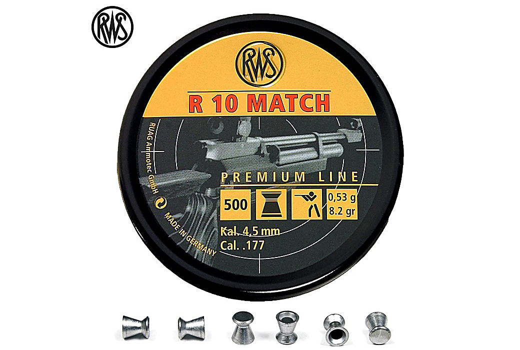 Air gun pellets RWS R10 MATCH RIFLE 4.48mm (.177) 500PCS