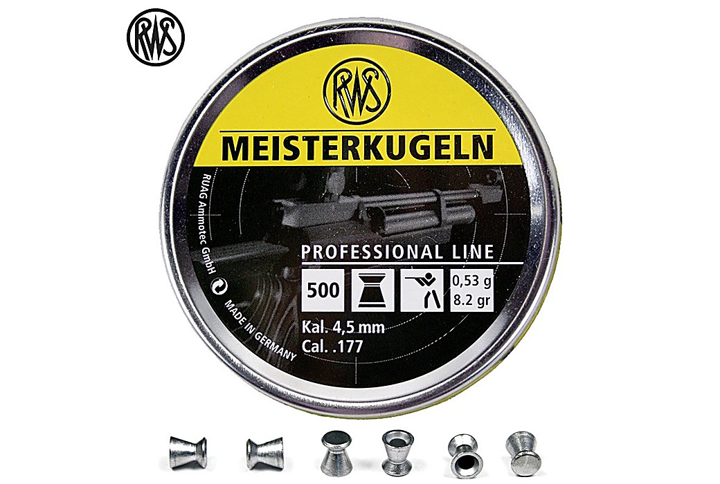 Air gun pellets RWS MEISTERKUGELN RIFLE 4.50mm (.177) 500PCS