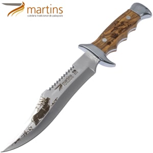 Couteau Bushcraft Martins L Olive 19.8cm Chevreuil