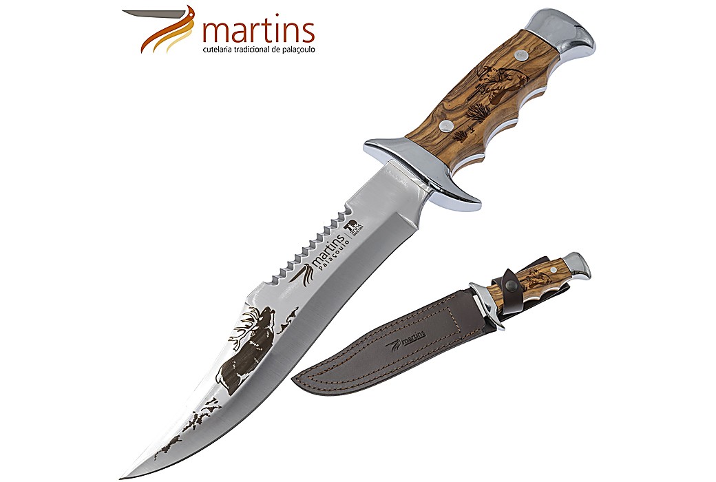 Martins Bushcraft Knife L Olive 19.8cm Deer