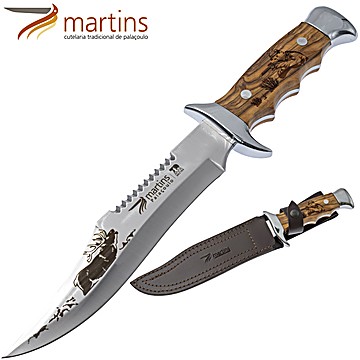 Cuchillo Bushcraft Martins L Oliva 19.8cm Ciervo
