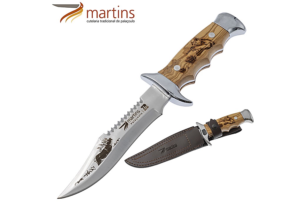 Cuchillo Bushcraft Martins M Oliva 15.7cm Ciervo
