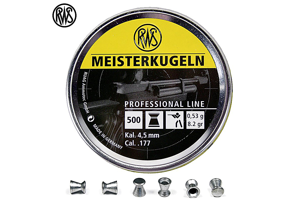 Air gun pellets RWS MEISTERKUGELN RIFLE 4.48mm (.177) 500PCS