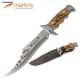 Couteau Bushcraft Martins M Olive 15.7cm Sanglier