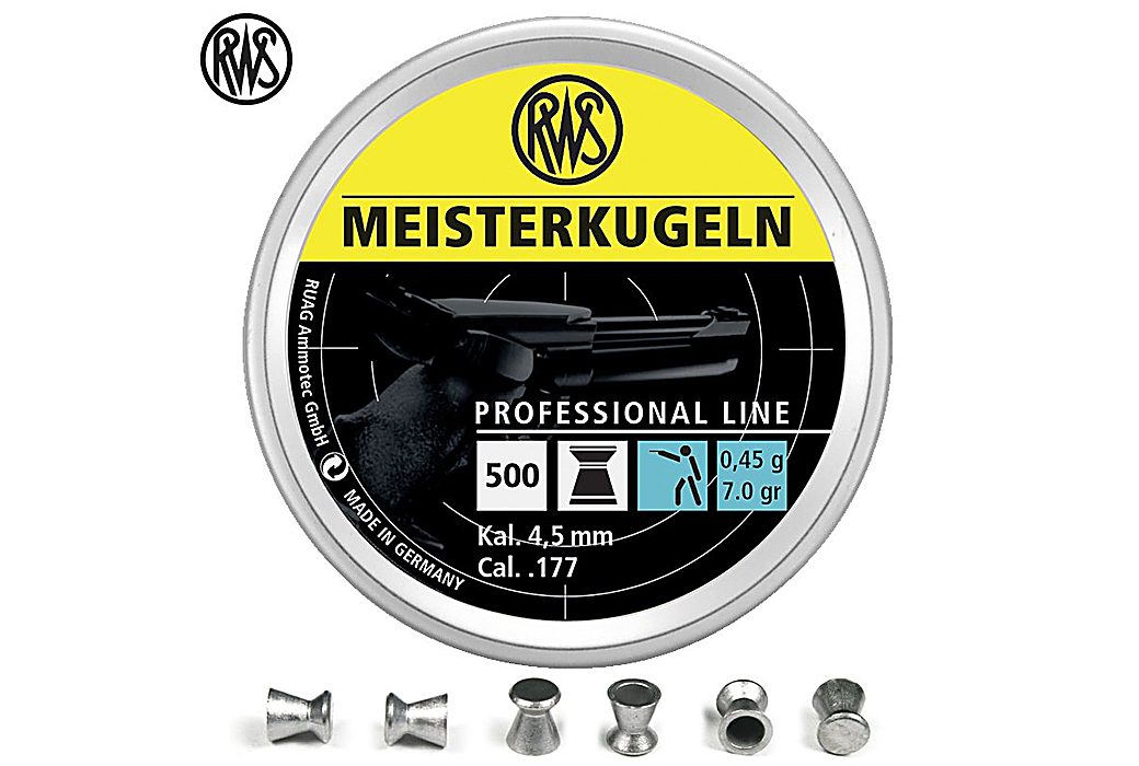 Air gun pellets RWS MEISTERKUGELN PISTOL 4.48mm (.177) 500PCS