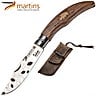 Martins Pocket Knife Ellegance Nature Boar 8cm (Leather Pouch)