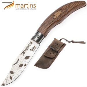Navaja Ellegance Nature Jabali Martins 8cm (Bolsa de Cuero)