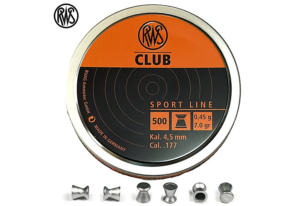 Air gun pellets RWS CLUB 4.50mm (.177) 500PCS