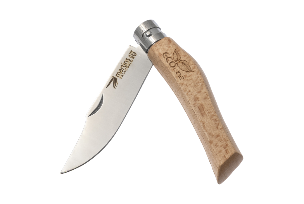 Martins Couteau de Poche Eco Giroblock M Hêtre 8Cm