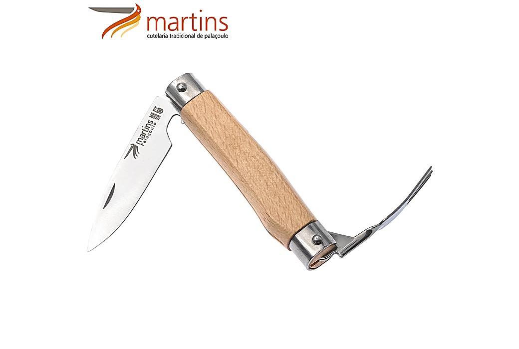 Martins Pocket Knife W/ Fork Beech 6.6Cm