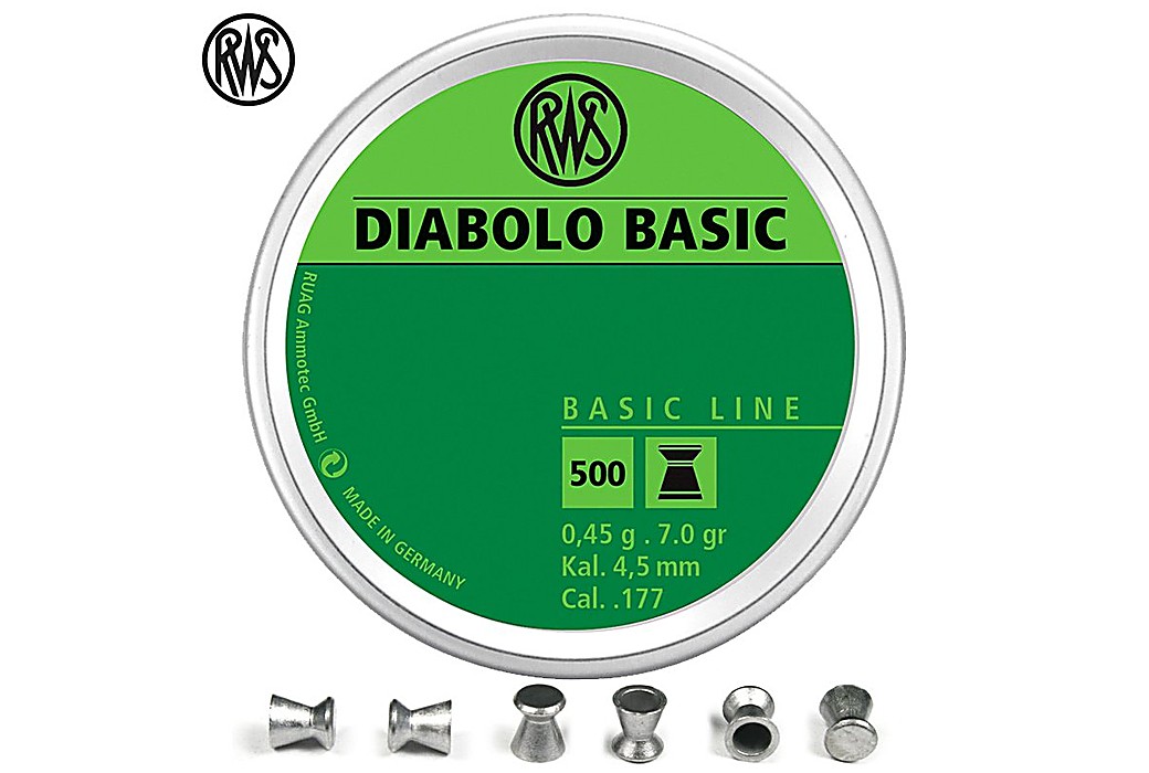 Air gun pellets RWS DIABOLO BASIC 4.50mm (.177) 500PCS