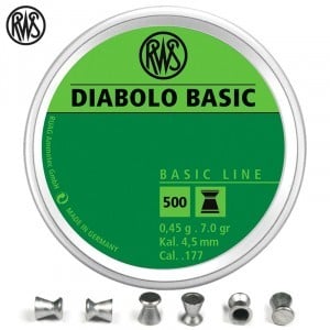 MUNITIONS RWS DIABOLO BASIC 4.50mm (.177) 500PCS