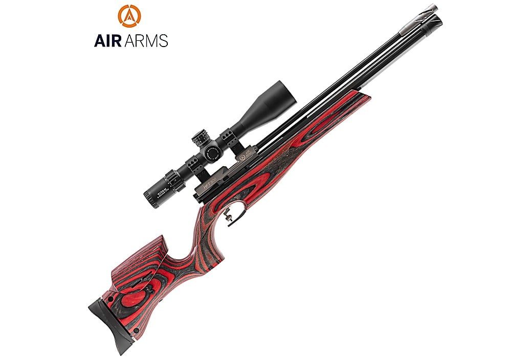PCP Air Rifle Air Arms HFT 500 Red Laminate