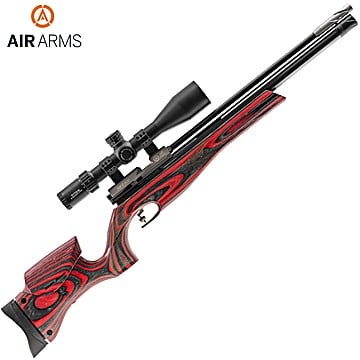 PCP Air Rifle Air Arms HFT 500 Red Laminate
