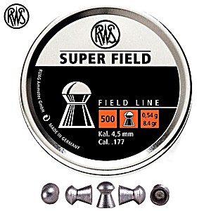 Air gun pellets RWS SUPER FIELD 4.51mm (.177) 500PCS