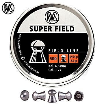 Air gun pellets RWS Super Field 4.51mm (.177) 500PCS