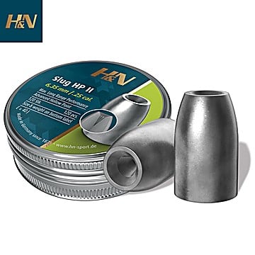 Air Gun Pellets H&N Sport Slug HP II 6.35mm (.249) 28gr 120Pcs