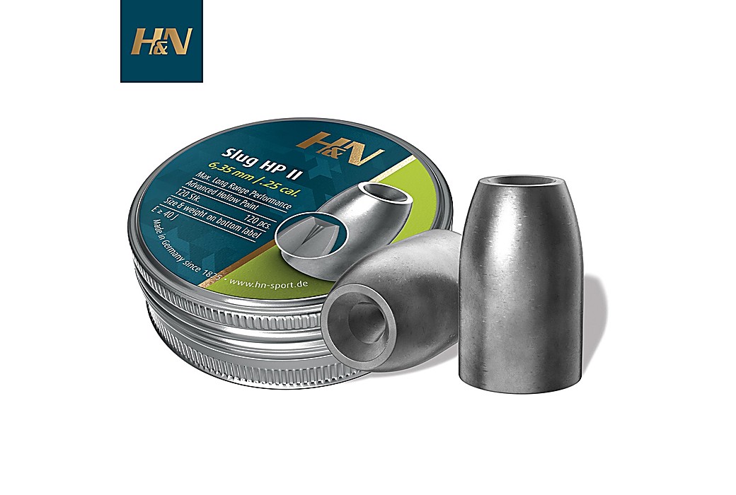 Balines H&N Sport Slug HP II 6.35mm (.250) 30gr 120Pcs