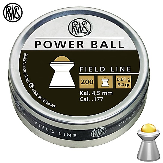 Buy online Air gun pellets RWS Power Ball 4.50mm (.177) 200pcs from RWS