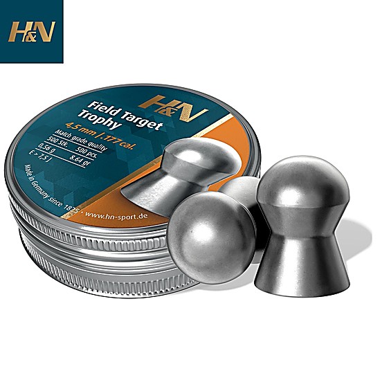 Achetez en ligne Munitions H&N Sport Field Target Trophy 4.50mm (.177 ...