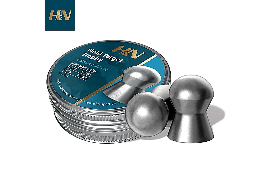 Air Gun Pellets H&N Sport Field Target Trophy 5.53mm (.22) 14.66gr 250pcs