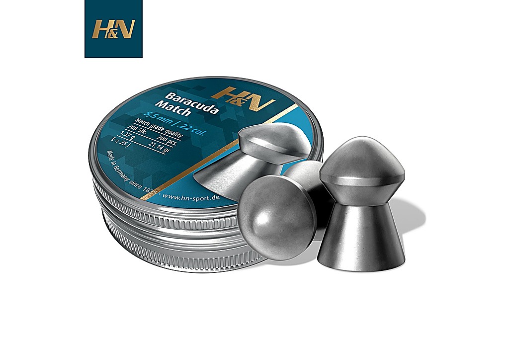 Balines H&N Baracuda Match 5.51mm (.22) 21.14gr 200pcs