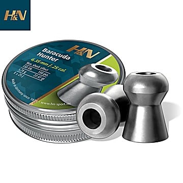 Air Gun Pellets H&N Sport Baracuda Hunter 6.35mm (.25) 27.47gr 150pcs