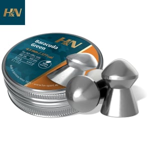 Air Gun Pellets H&N Sport Baracuda Green 4.50mm (.177) 6.64gr 300pcs