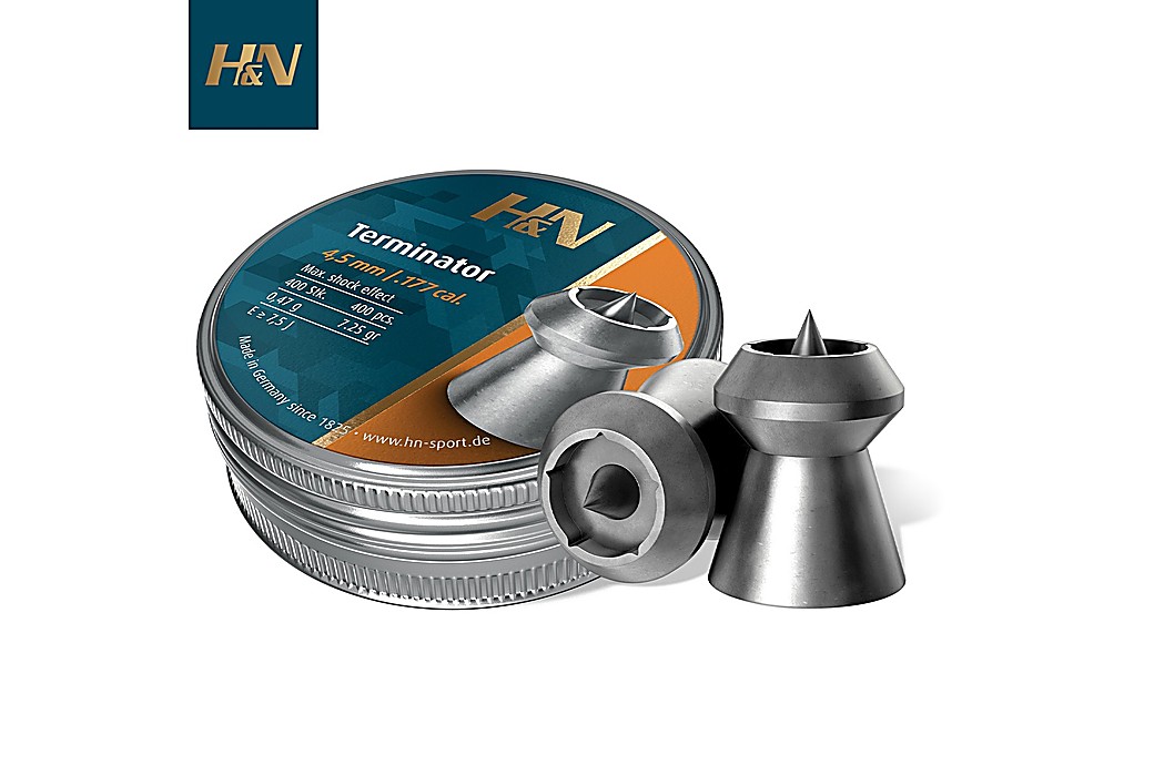 Chumbo H&N Sport Terminator 4.50mm (.177) 7.25gr 400pcs