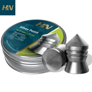 Air Gun Pellets H&N Sport Silver Point 6.35mm (.25) 24.38gr 150pcs