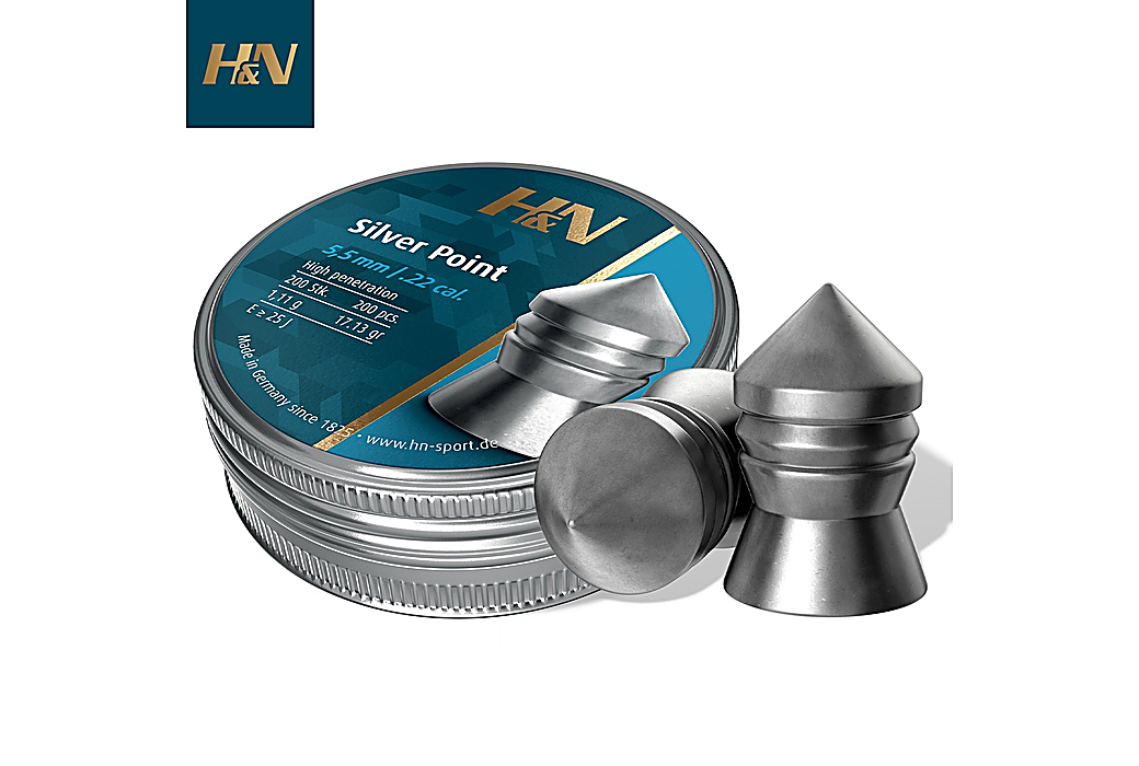Chumbo H&N Sport Silver Point 5.50mm (.22) 17.13gr 200pcs
