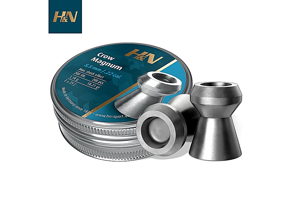 Balines H&N Sport Crow Magnum 5.50mm (.22) 18.21gr 200pcs