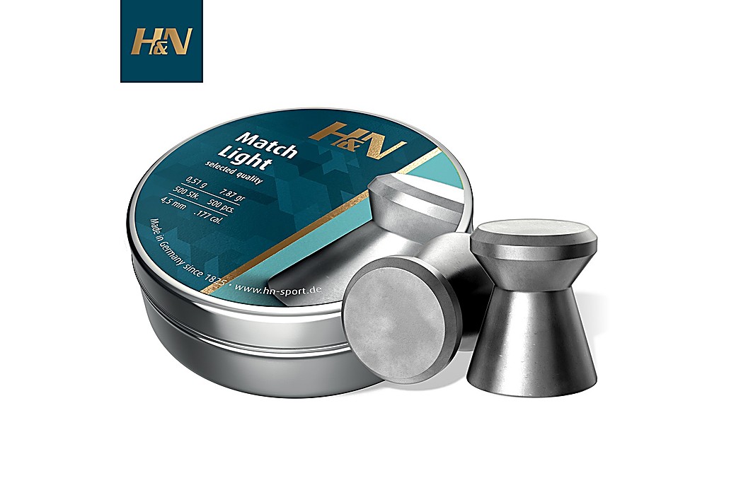 Chumbo H&N Sport Match Light 4.50mm (.177) 7.87gr 500pcs
