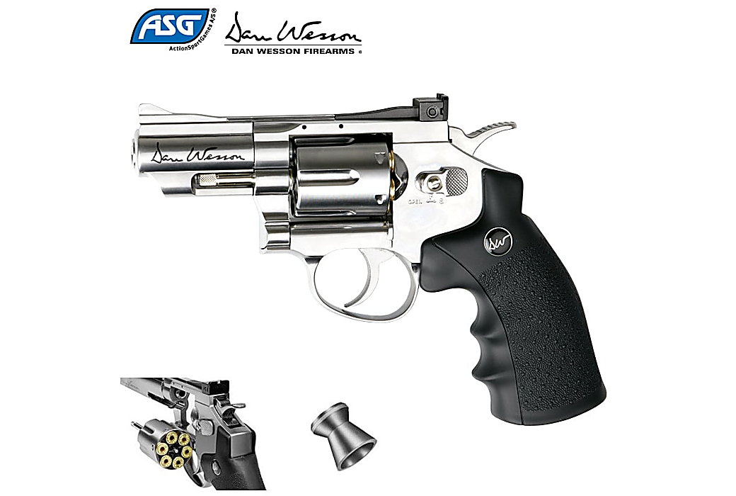 REVOLVER PLOMB ASG DAN WESSON 2.5" SILVER