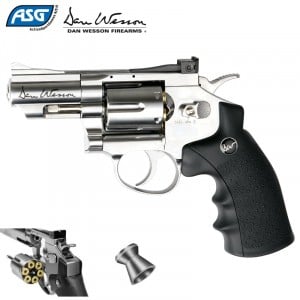 Revolver ASG Dan Wesson 2.5" Pellet Airgun Silver 
