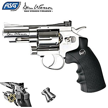 Revólver de Pressão Co2 Dan Wesson 357 6 Silver Niquelado 4.5mm -  Promoções da semana - Promoções